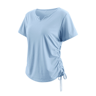 胖mm大码凉感速干显瘦瑜伽服女短袖运动上衣健身服t恤夏薄款套装