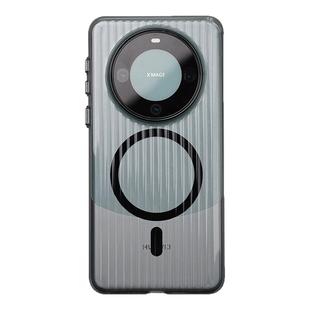 [行李箱]适用于华为Mate60Pro+磁吸手机壳酷安酷品PC材质金属按键亮面不会发黄磨砂肤感瓦楞光栅保护套外壳