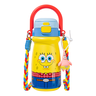 海绵宝宝周边保温杯儿童生日礼物男女生水杯子新年送闺蜜伴手礼品