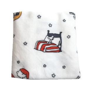 新INS风办公室午睡床单学生宝宝毛毯婴儿用法兰绒盖腿小被子膝盖