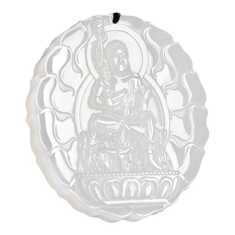 和田玉不动明王守护神吊坠