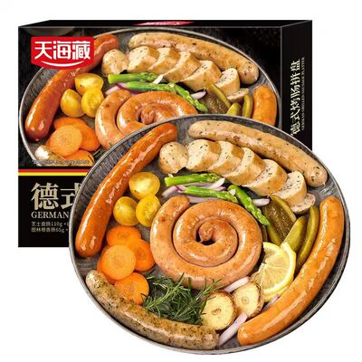 天海藏烤肠拼盘450g/袋六种烤肠