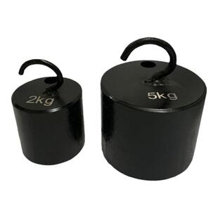 研衡铸铁单钩砝码钩码校准测试5kg10kg带钩砝码1kg2kg标准砝码