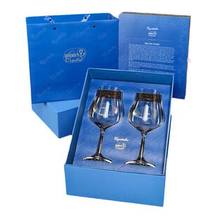 莱克斯捷克原装进口无铅水晶郁金香红酒杯家用高端大肚勃艮第酒杯