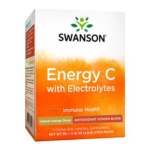 Swanson斯旺森美国进口维生素C1000mg电解质冲剂 多维综合复合