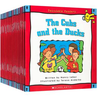 【送音频】原版 DECODABLE READERS BOX SET LEVEL C-COLOR彩色 学乐自然拼读初级盒装 20册 英语分级绘本早教亲子读物