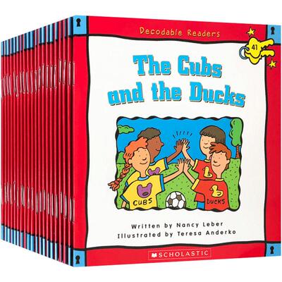 【送音频】原版 DECODABLE READERS BOX SET LEVEL C-COLOR彩色 学乐自然拼读初级盒装 20册 英语分级绘本早教亲子读物