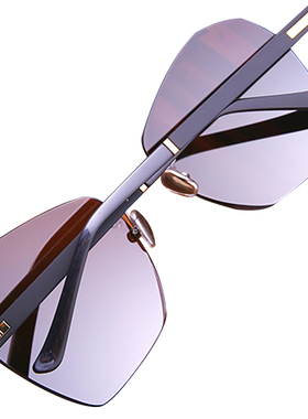 男女异形时尚天然水晶石头太阳镜