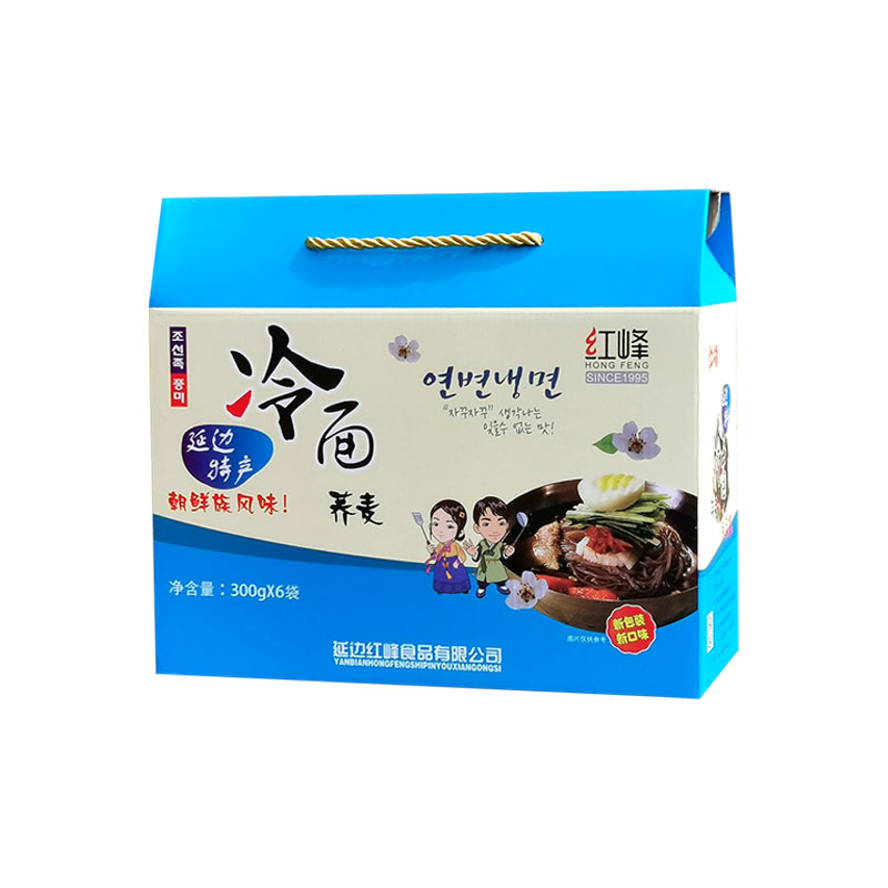 延边朝鲜族冷面礼盒装速食凉面粗粮面条东北特产荞麦大冷面红峰
