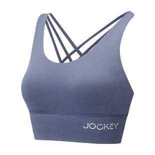 Jockey运动内衣女防震防下垂小胸健身bra美背瑜伽文胸外穿细肩带