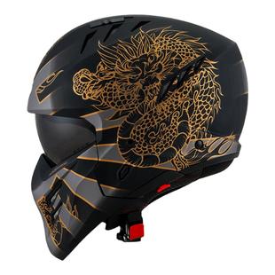 进口意大利新款KYT摩托车头盔组合盔夏季复古机车全盔半盔男