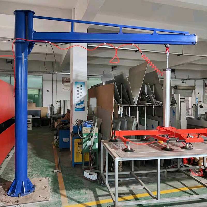 激光切割上料吸盘真空吊具厂家批发铁板气动吸盘起重悬臂吊机图片
