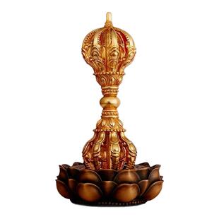 纯全铜五股金刚杵底座九股金刚杵通用底座尼泊尔工艺莲花底座摆件