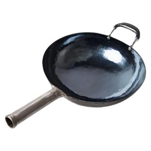 正品章丘手工铁锅官方旗舰炒菜锅家用纯锻打不粘锅老式圆底锅炒锅