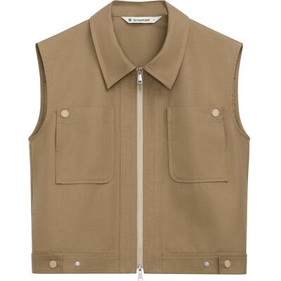 播辣妹马甲女商场同款2024新款优雅甜酷翻领时尚上衣BDR2MD0816