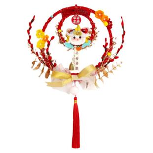 新年挂饰扭扭棒手工编织diy材料包自制礼物新年布置门环春节装饰