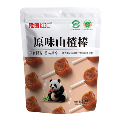 豫园红汇山楂棒原味108克