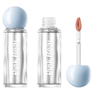 pinkbear皮可熊爆水唇泥唇釉雾面哑光口红裸色柔雾