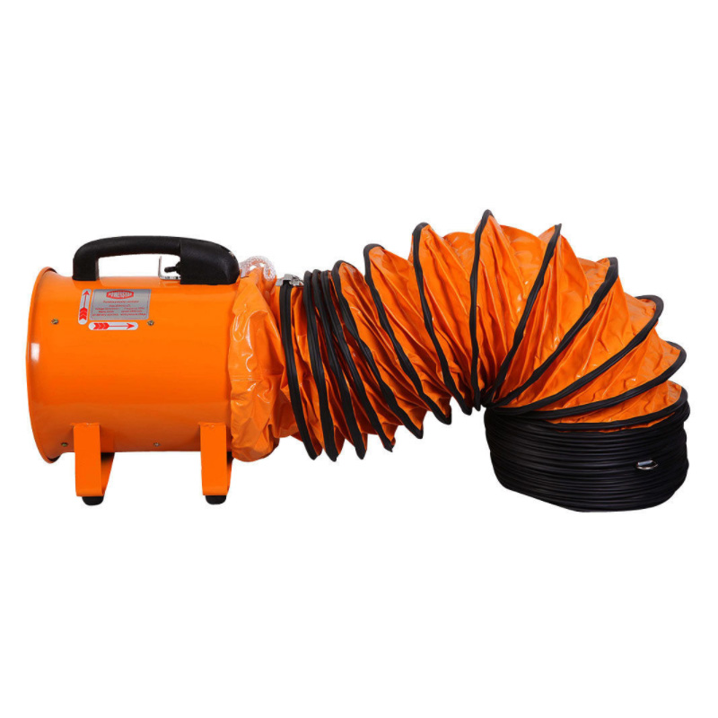 PVC高温帆布伸缩通风管 排风管排气管烟管 黄色矿用管道风机软管