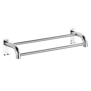 浴室壁挂式毛巾架收纳免打孔卫生间厕所置物架不锈钢洗手间挂卫浴