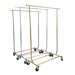 服装店挂衣架龙门架不锈钢落地架衣服货架展示架伸缩陈列架子新品