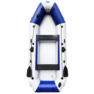 奇岛橡皮艇加厚钓鱼船皮划艇充气船冲锋舟折叠硬底路亚专用气垫船