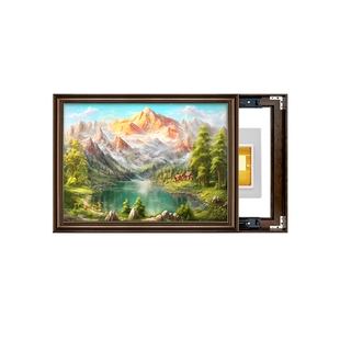 电表箱挂件墙上装饰品美式山水风景画电闸盒遮挡挂画免打孔2026
