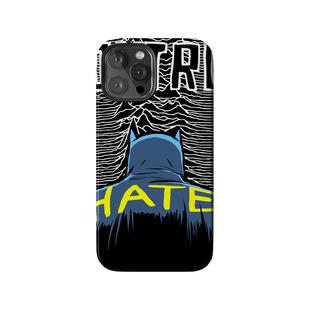 蝙蝠侠 control hate 控制 恨 文艺小众 美式复古 个性适用苹果 iPhone 15/16/17 Pro Max双层全包磨砂手机壳