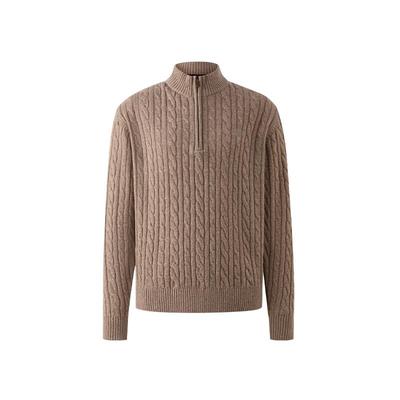 【山羊绒】SCOFIELD男装秋冬新款羊毛混纺毛衣简约纯色立领针织衫