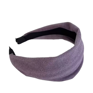 温柔雾霾紫~发箍女2026新款显白韩系复古发卡宽边发带高级感发饰