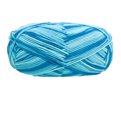 雪妃尔牛奶棉5股段染彩色毛线