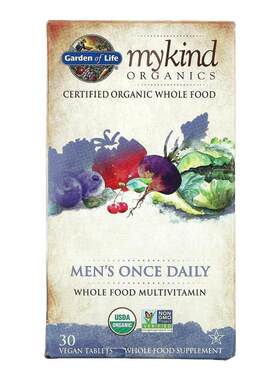 Garden of Life雀巢生命花园男士复合多维生素能量精力男性健康