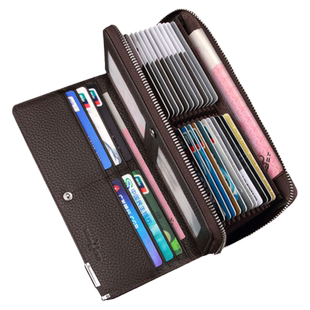 英皇保罗钱包男长款真皮简约2026新款多功能卡包男士手包多卡位