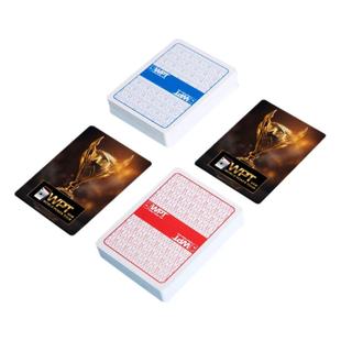 德州扑克扑克牌WPT官方赛事专用防水磨砂大字大宽牌塑料PVC定制