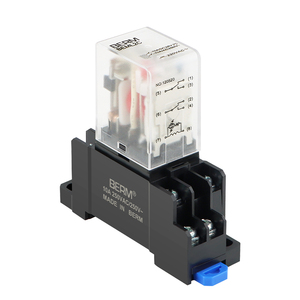 小型中间继电器220V交流MY2NJ直流DC24V12伏HH52P 54P电磁继电器