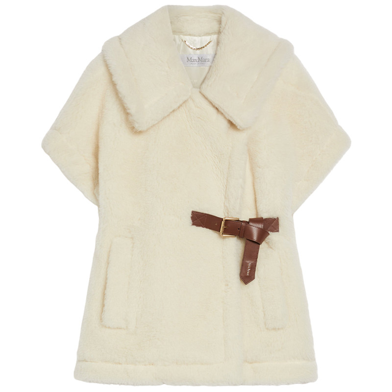 【礼物】MaxMara 女装泰迪熊短款斗篷4736304206