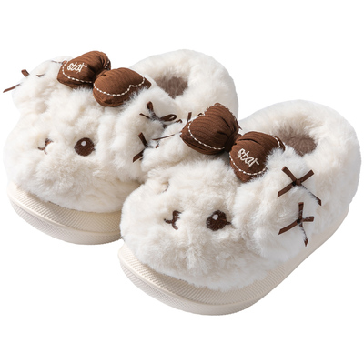 狗狗儿童棉拖鞋女童冬季包跟公主