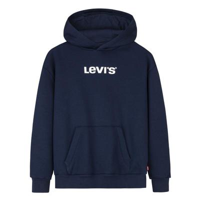 Levi's李维斯儿童加绒卫衣男童2025冬季新款女童保暖加厚上衣长袖