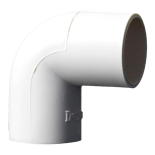 中财穿线管配件16/20/25/32/40PVC电线管曲尺大弧度90°弯头圆弧