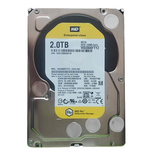 WD/西部数据 WD2000FYYZ 2T/tb西数企业级服务器RE4黑盘机械硬盘