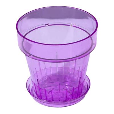 塑料彩虹透明多巴胺花盆