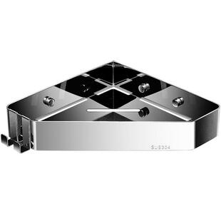 免打孔浴室置物架304不锈钢淋浴房卫生间厕所三角架转角收纳角篮