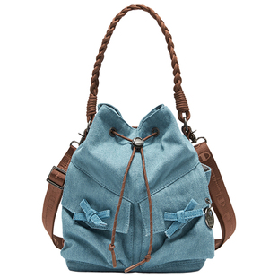 champion冠军26春季新款蝴蝶结水桶包单肩手提斜跨三用少女风包包