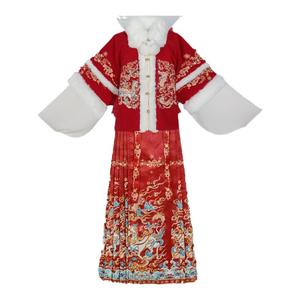 祥瑞贺春原创明制汉服女2024新款秋冬季改良加厚拜年服马面裙古装