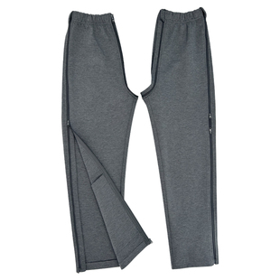 春秋瘫痪卧床老人开裆裤男女老年人失禁尿袋裤子病人康复护理衣服