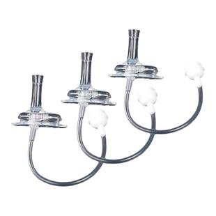 适用贝亲奶瓶配件通用宽口径把手一体鸭嘴扁嘴饮水嘴吸管式重力球