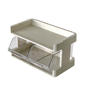 茶包收纳盒咖啡胶囊零食桌面置物架办公室茶水间茶叶透明展示架