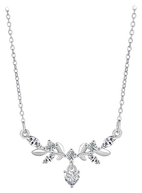 月桂女神S925纯银麦穗高级感项链