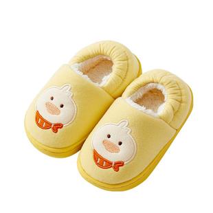 尼多熊儿童棉拖鞋秋冬男女童室内家居鞋包根保暖卡通宝宝棉拖