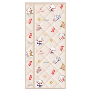 加厚保温侧开棉门帘冬季保暖防风家用磁性自吸隔断挡风防寒免打孔